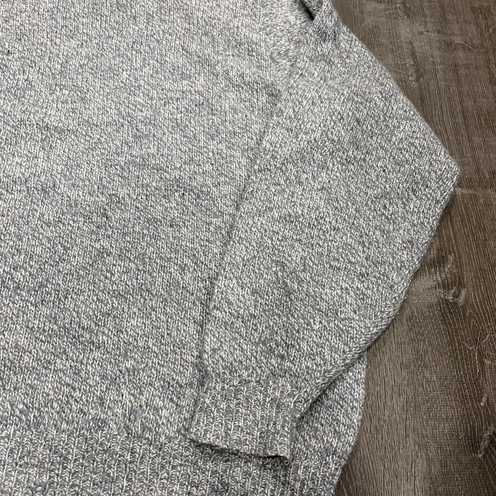 VTG Lands' End Sweater Mens XL Ragg Wool Made USA Cabincore Luxe Heritage Fleck